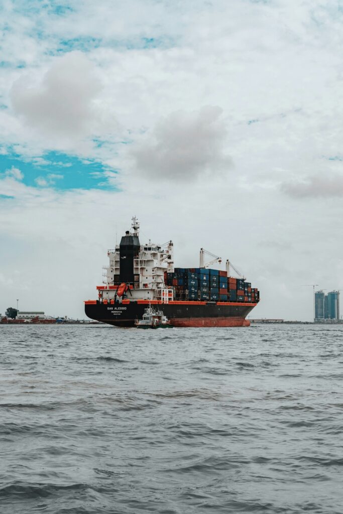 MCS Logistics ship sailing